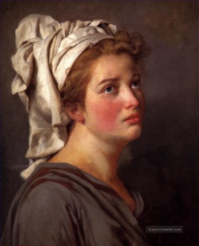Porträt einer jungen Frau in einem Turban Neoklassizismus Jacques Louis David Ölgemälde